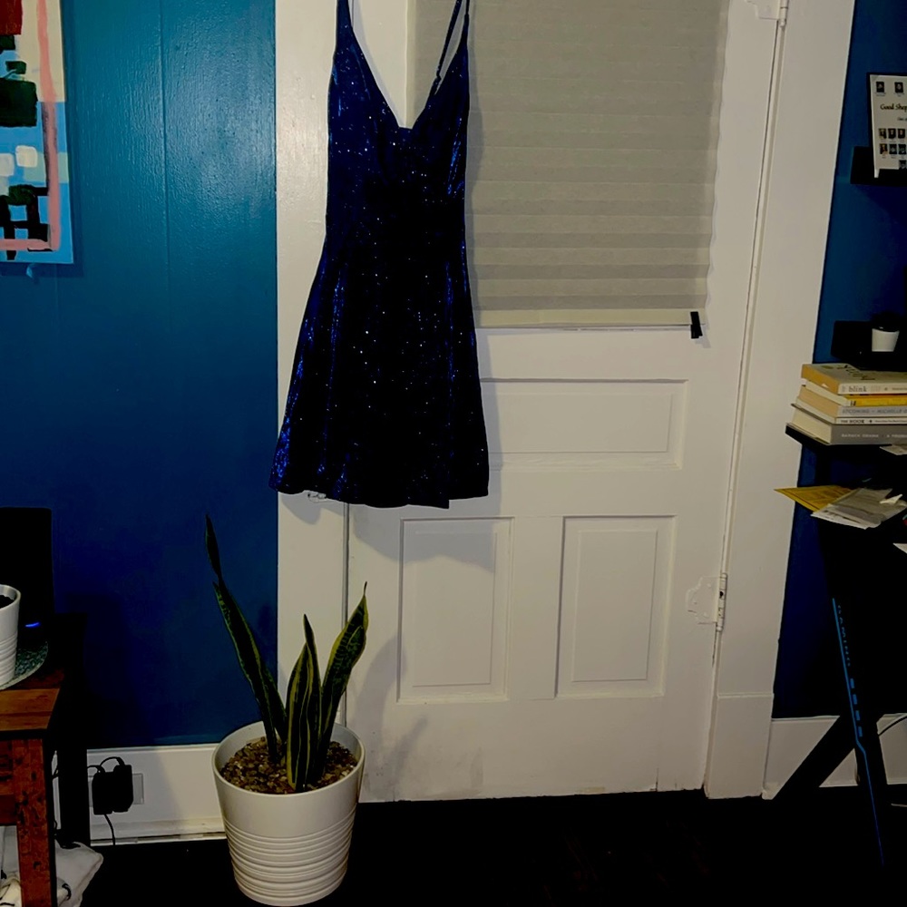 Dark Blue Sparkle Dresses